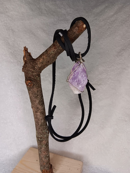 Handmade Amethyst Crystal Pendant